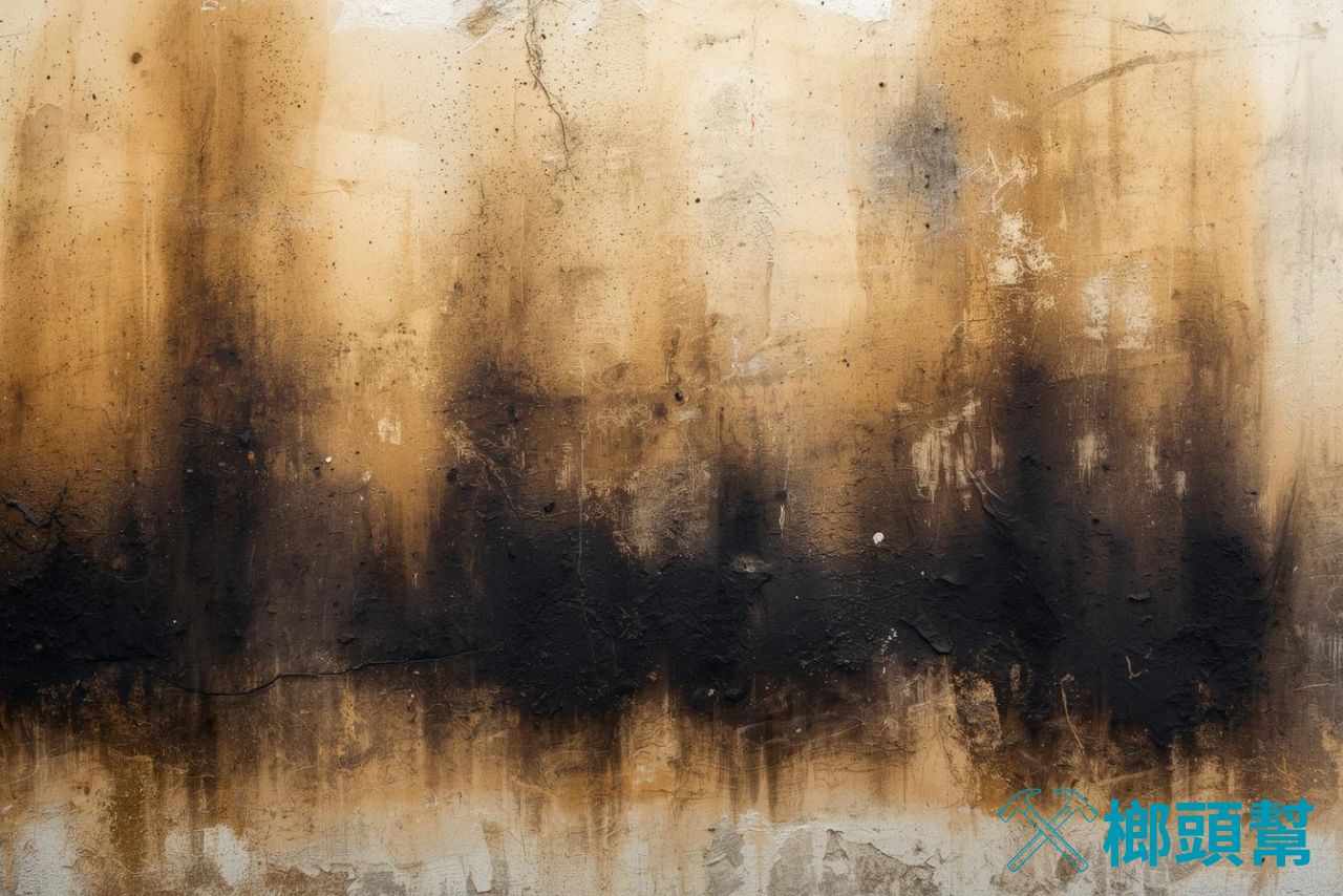 火災後煙燻污漬