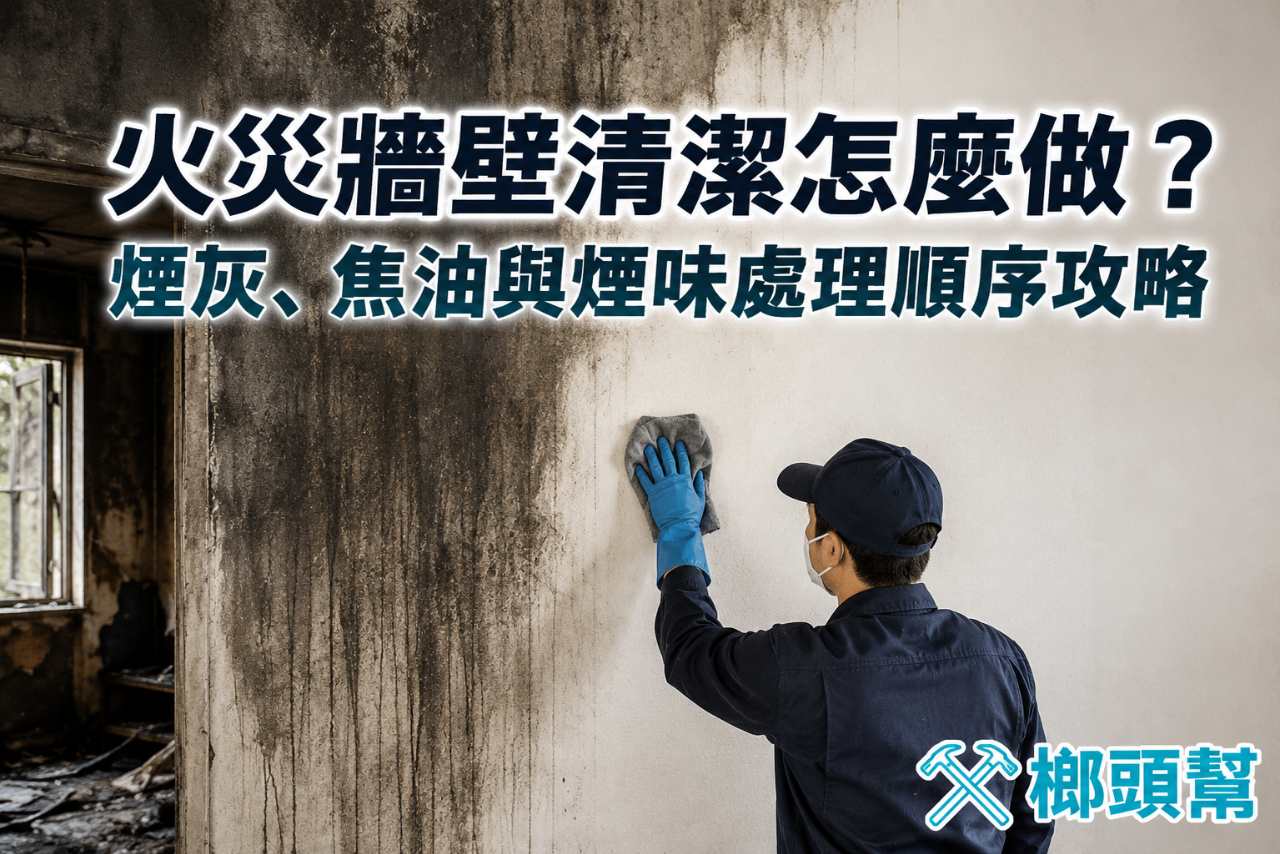 火災牆壁清潔