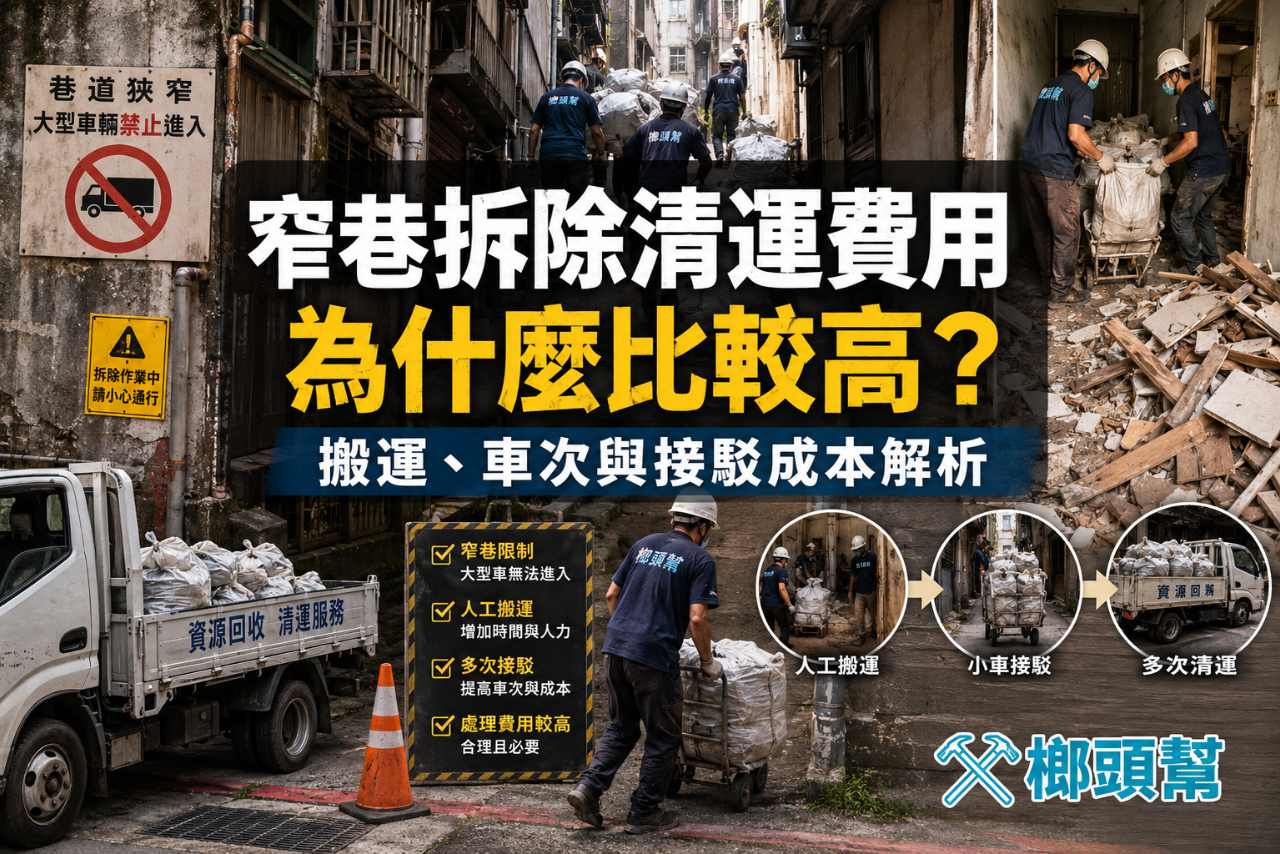 窄巷拆除清運